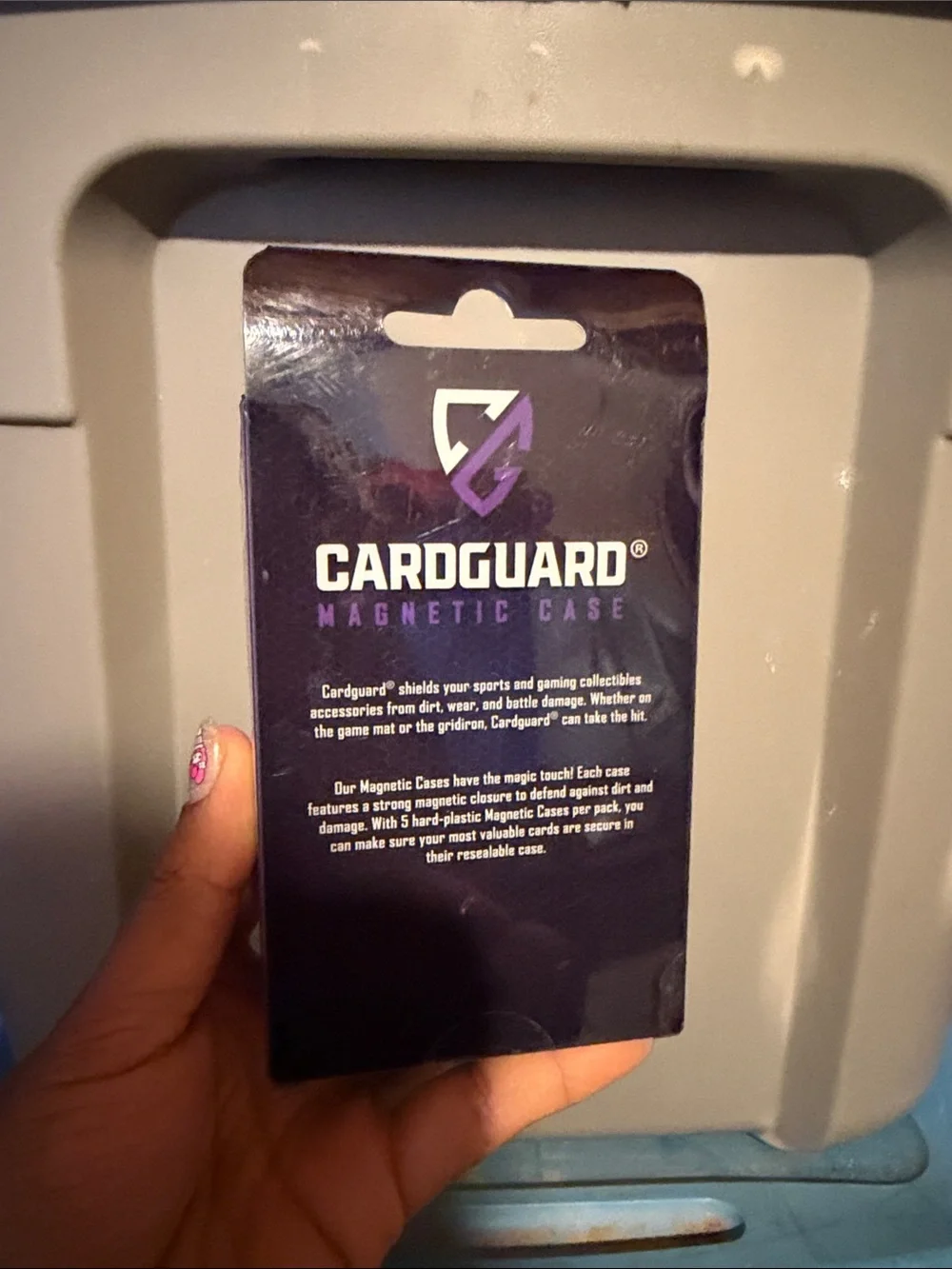 CardGuard Magnetic Card Case - Black & Purple